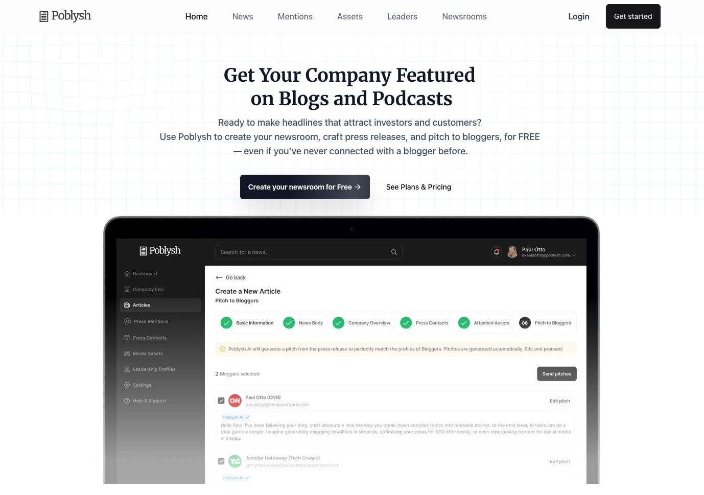 Poblysh Platform